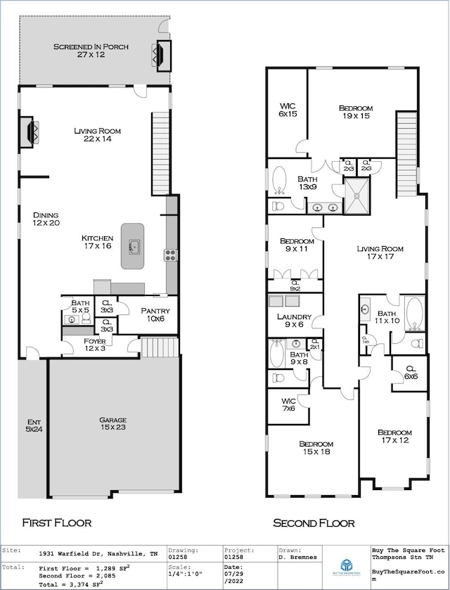 1931 Warfield Dr, Nashville, TN 37215 - view of home floor plan