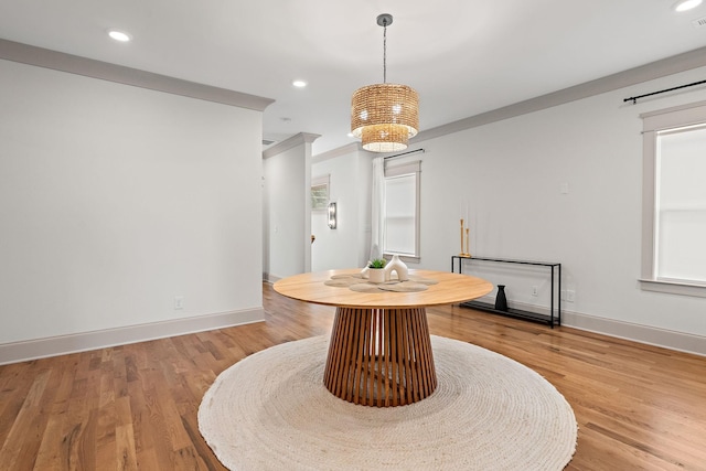 1931 Warfield Dr, Nashville, TN 37215 - dining area featuring light wood-style flooring, a chandelier, and recessed lighting