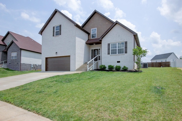 1331 Juniper Pass, Clarksville, TN 37043 - traditional-style house featuring brick siding, a garage, and concrete driveway