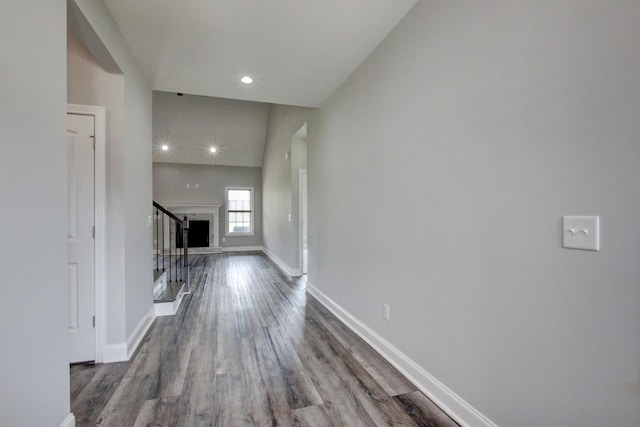 1331 Juniper Pass, Clarksville, TN 37043 - unfurnished living room featuring wood finished floors and recessed lighting