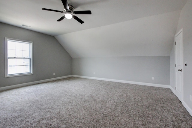 1331 Juniper Pass, Clarksville, TN 37043 - bonus room featuring lofted ceiling, carpet floors, and a ceiling fan