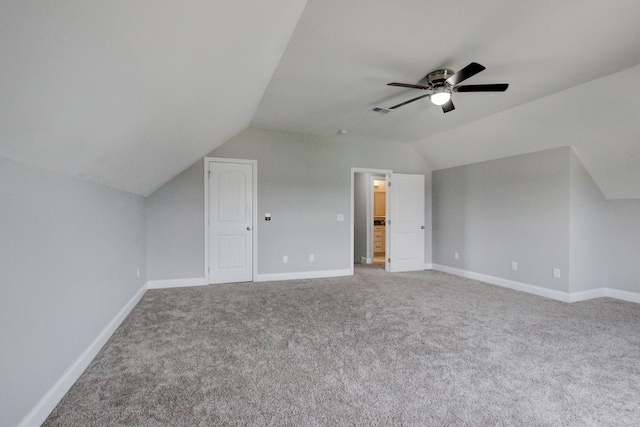 1331 Juniper Pass, Clarksville, TN 37043 - bonus room with lofted ceiling, carpet, and a ceiling fan