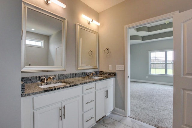 1331 Juniper Pass, Clarksville, TN 37043 - bathroom featuring marble finish flooring and double vanity