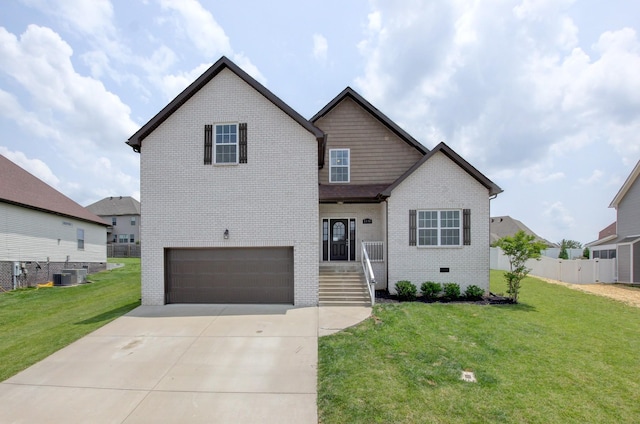 1331 Juniper Pass, Clarksville, TN 37043 - traditional-style house with brick siding, an attached garage, and driveway