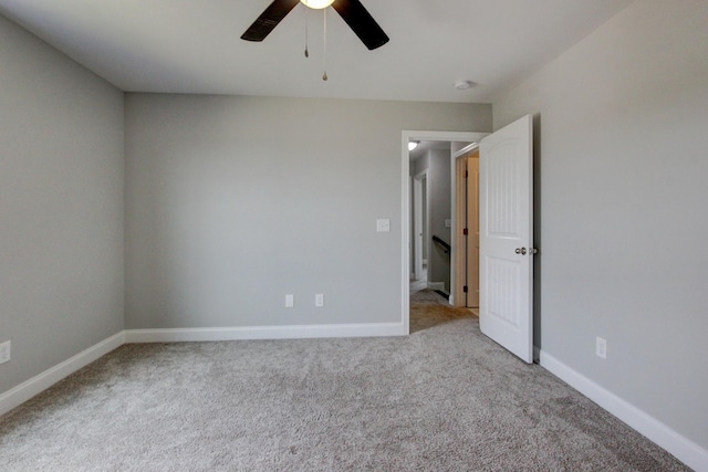 1331 Juniper Pass, Clarksville, TN 37043 - carpeted spare room featuring a ceiling fan and baseboards