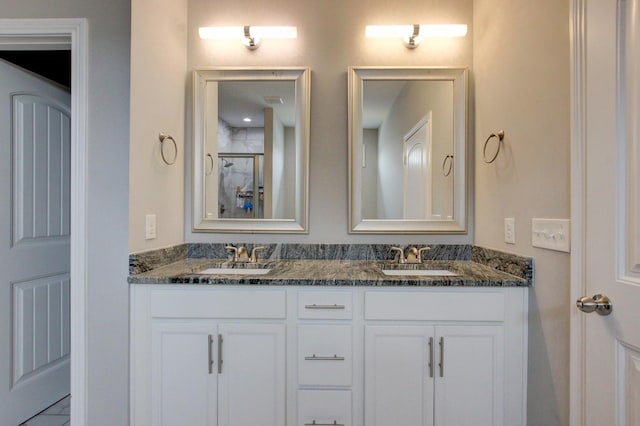 1331 Juniper Pass, Clarksville, TN 37043 - bathroom with double vanity and a shower