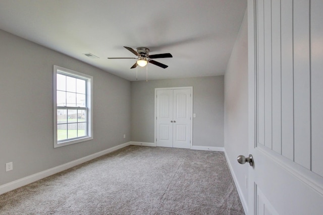 1331 Juniper Pass, Clarksville, TN 37043 - unfurnished bedroom featuring carpet flooring, a closet, and ceiling fan