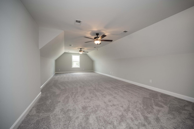 135 Bruce Meadows Dr, Beechgrove, TN 37018 - bonus room with carpet floors, vaulted ceiling, and ceiling fan