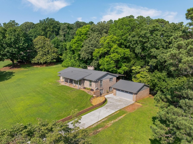 2411 Woolson Rd, Chattanooga, TN 37406 - aerial view of property and surrounding area featuring a forest