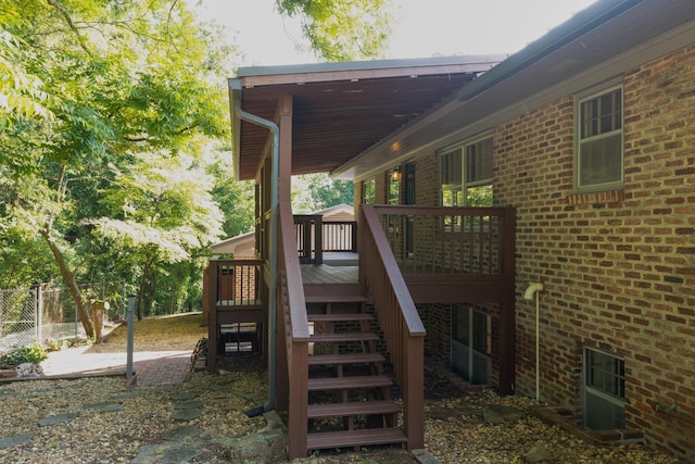 2411 Woolson Rd, Chattanooga, TN 37406 - deck featuring stairway