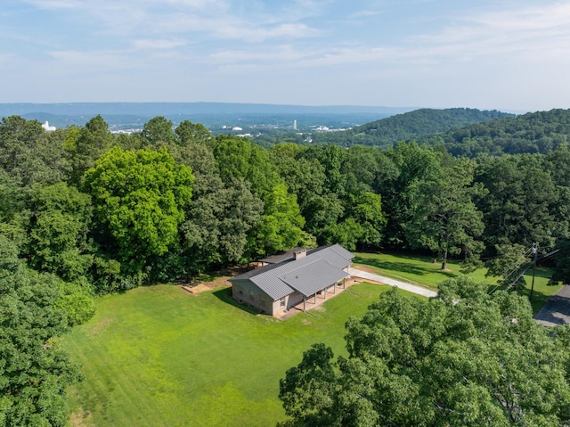 2411 Woolson Rd, Chattanooga, TN 37406 - aerial view of property and surrounding area featuring a heavily wooded area