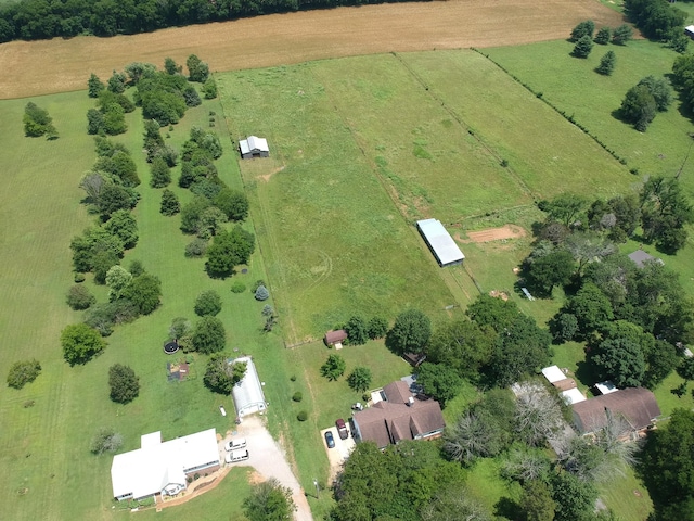 3330 Booker Farm Rd, Mount Pleasant, TN 38474 - aerial view of property and surrounding area with rural landscape and agricultural land