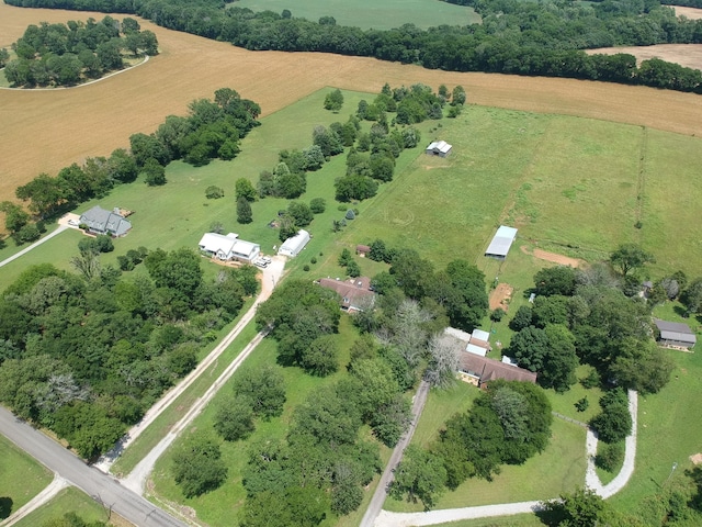 3330 Booker Farm Rd, Mount Pleasant, TN 38474 - aerial view of property and surrounding area featuring rural landscape and agricultural land