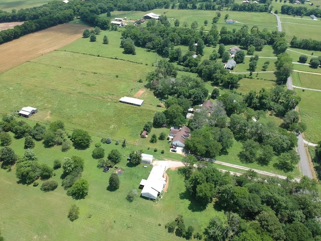 3330 Booker Farm Rd, Mount Pleasant, TN 38474 - aerial view of property and surrounding area with rural landscape