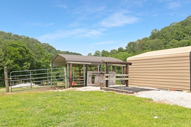 189 Cross Creek Dr, Manchester, TN 37355 - view of yard featuring an exterior structure and an outdoor structure