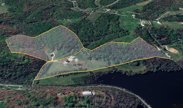 189 Cross Creek Dr, Manchester, TN 37355 - aerial view of property's location with property boundaries highlighted