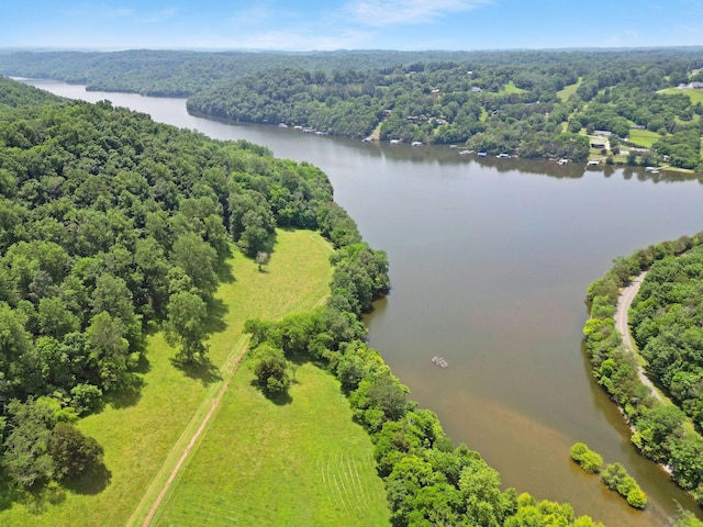 189 Cross Creek Dr, Manchester, TN 37355 - drone / aerial view of a heavily wooded area and a nearby body of water