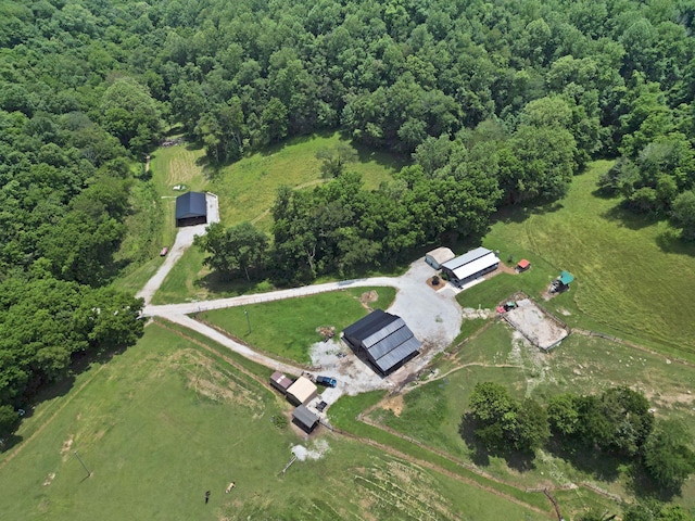 189 Cross Creek Dr, Manchester, TN 37355 - aerial view of property and surrounding area with a forest