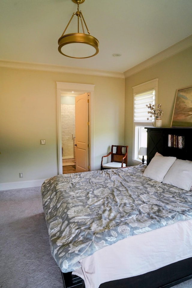 450 Lowe Branch Rd, Centerville, TN 37033 - carpeted bedroom featuring ornamental molding and baseboards