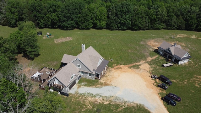 450 Lowe Branch Rd, Centerville, TN 37033 - aerial view of property and surrounding area featuring a forest