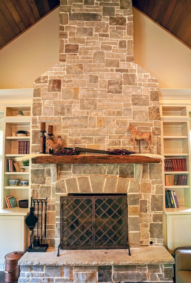 450 Lowe Branch Rd, Centerville, TN 37033 - detailed view of wooden ceiling and built in features
