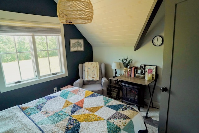 450 Lowe Branch Rd, Centerville, TN 37033 - bedroom featuring lofted ceiling
