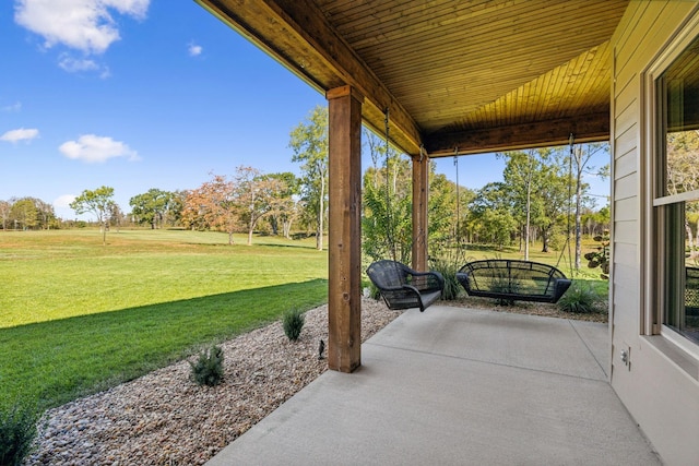 1249 Wilson School Rd, Chapel Hill, TN 37034 - view of patio featuring view of wooded area