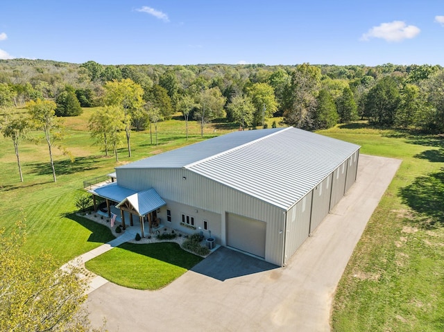 1249 Wilson School Rd, Chapel Hill, TN 37034 - aerial view of property and surrounding area with a forest