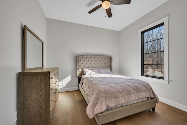 673 Billy Wynn Rd, Dickson, TN 37055 - bedroom with wood finished floors and a ceiling fan