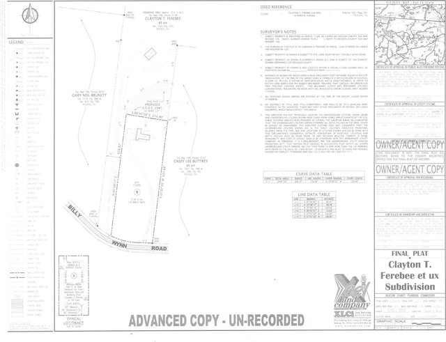 673 Billy Wynn Rd, Dickson, TN 37055 - survey map / technical document