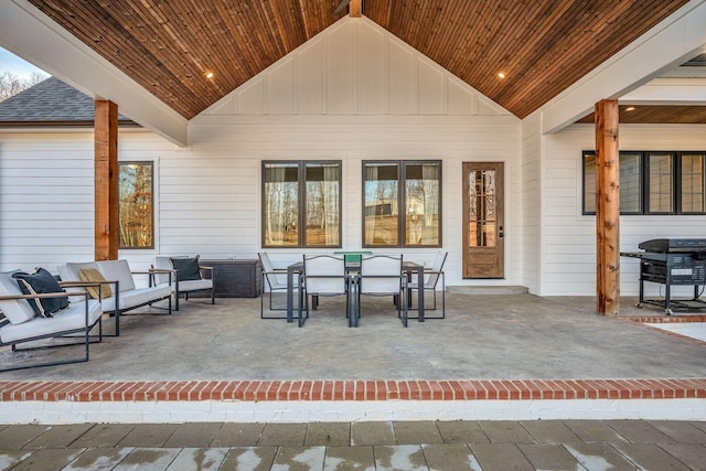 673 Billy Wynn Rd, Dickson, TN 37055 - view of patio featuring grilling area and outdoor dining area