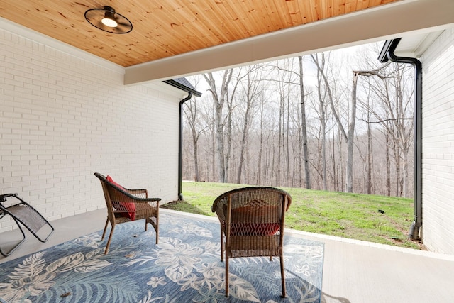 1036 Wilderness Way, Cottontown, TN 37048 - view of patio / terrace with a wooded view