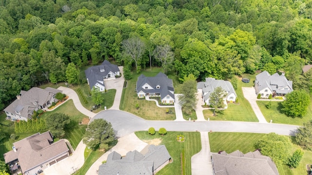 1036 Wilderness Way, Cottontown, TN 37048 - aerial perspective of suburban area with a forest