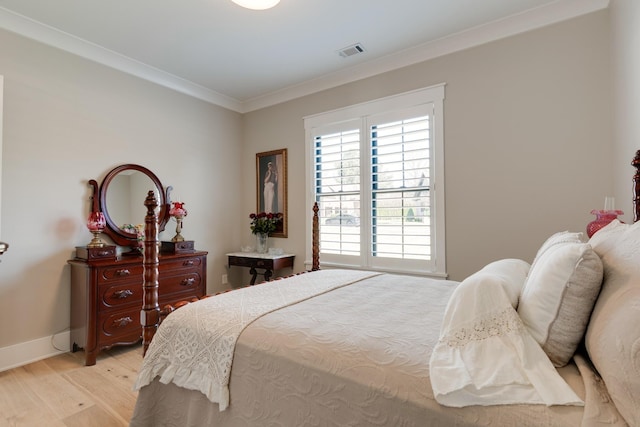 1036 Wilderness Way, Cottontown, TN 37048 - bedroom featuring light wood finished floors, multiple windows, and crown molding