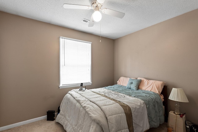 460 E Georgia Ave, Whitwell, TN 37397 - bedroom with carpet floors, a textured ceiling, and ceiling fan