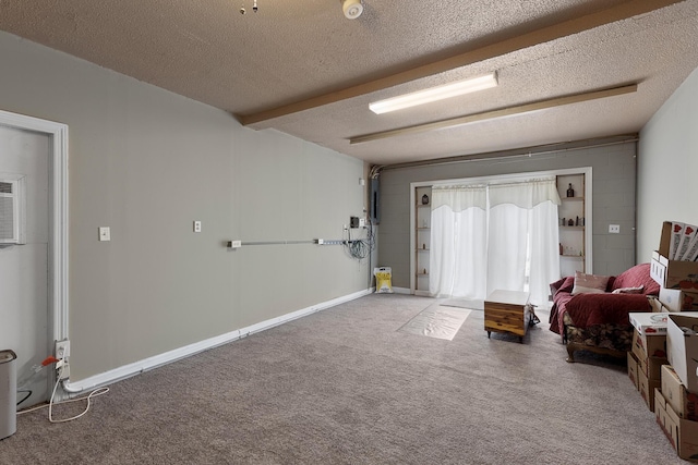 460 E Georgia Ave, Whitwell, TN 37397 - living area featuring carpet floors and a textured ceiling