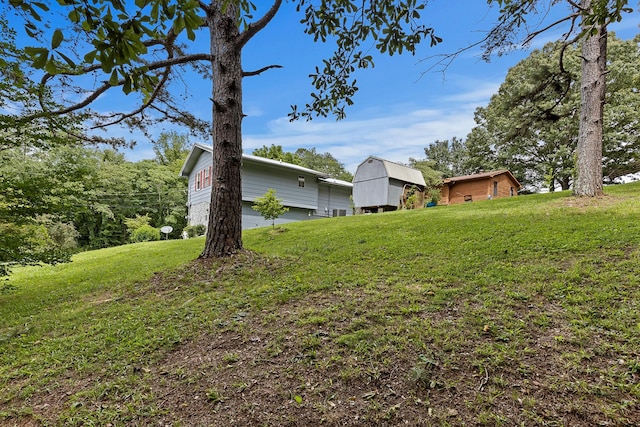 460 E Georgia Ave, Whitwell, TN 37397 - view of green lawn featuring a barn