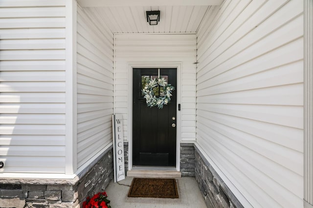 2122 Oak Dr, Murfreesboro, TN 37128 - view of exterior entry featuring stone siding