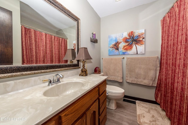 311 E Chestnut Hill Rd, Townsend, TN 37882 - full bathroom with vanity and wood finished floors