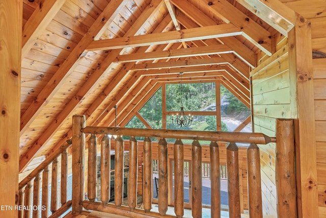 1615 Mountain Dreams Way, Sevierville, TN 37862 - detailed view of a wood ceiling with exposed beams