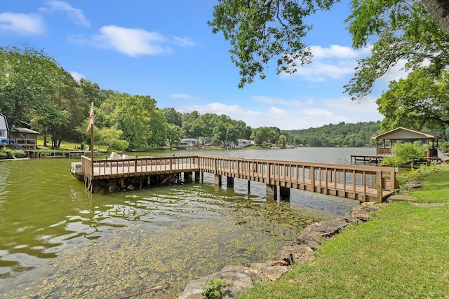 1795 Lake Logan Rd, Ardmore, TN 38449 - dock featuring a water view and a forest view