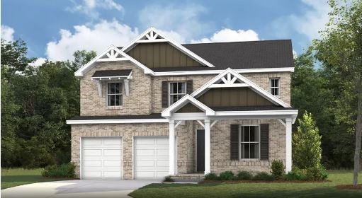 27 Cowan Ct, Mount Juliet, TN 37122 - craftsman inspired home featuring an attached garage, concrete driveway, board and batten siding, and brick siding