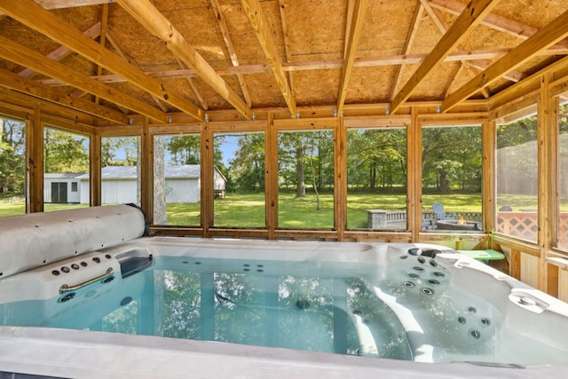 7180 Elrod Rd, Fairview, TN 37062 - unfurnished sunroom with a jacuzzi