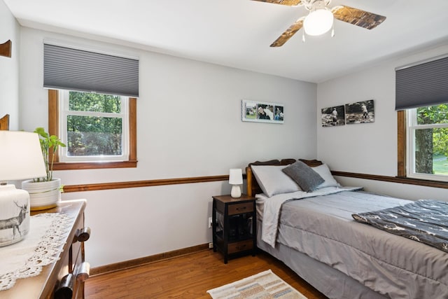 7180 Elrod Rd, Fairview, TN 37062 - bedroom featuring wood finished floors and ceiling fan