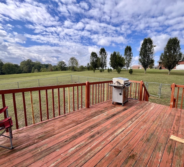 4038 Mount Zion Rd, Morrison, TN 37357 - deck with a grill and a view of countryside