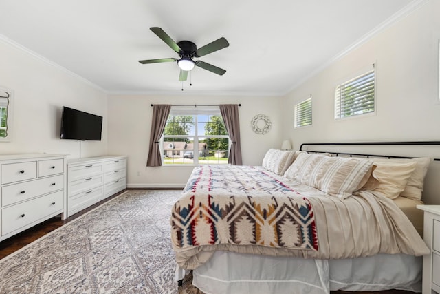 1704 Christi Ave, Chapel Hill, TN 37034 - bedroom with ornamental molding and ceiling fan