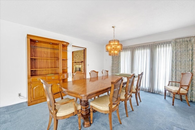 89 Belmar Cir, Manchester, TN 37355 - dining room featuring a chandelier and light carpet