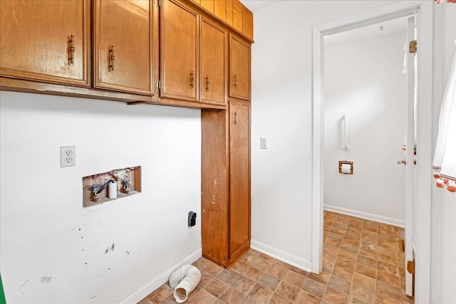 89 Belmar Cir, Manchester, TN 37355 - laundry area with cabinet space, hookup for a washing machine, and stone finish flooring