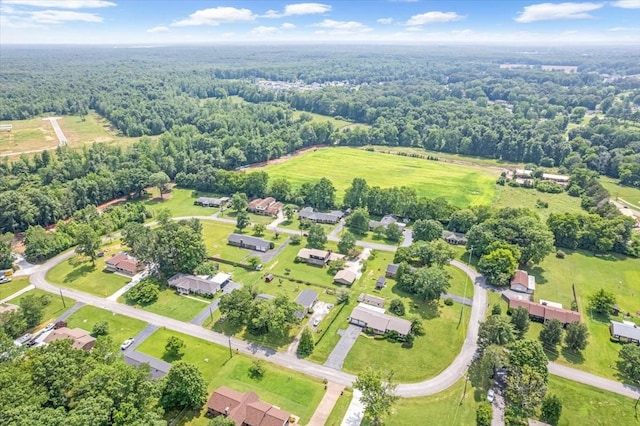 89 Belmar Cir, Manchester, TN 37355 - aerial view of residential area featuring a forest