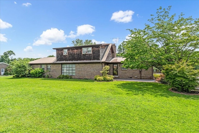 89 Belmar Cir, Manchester, TN 37355 - view of front of property with a front yard and brick siding